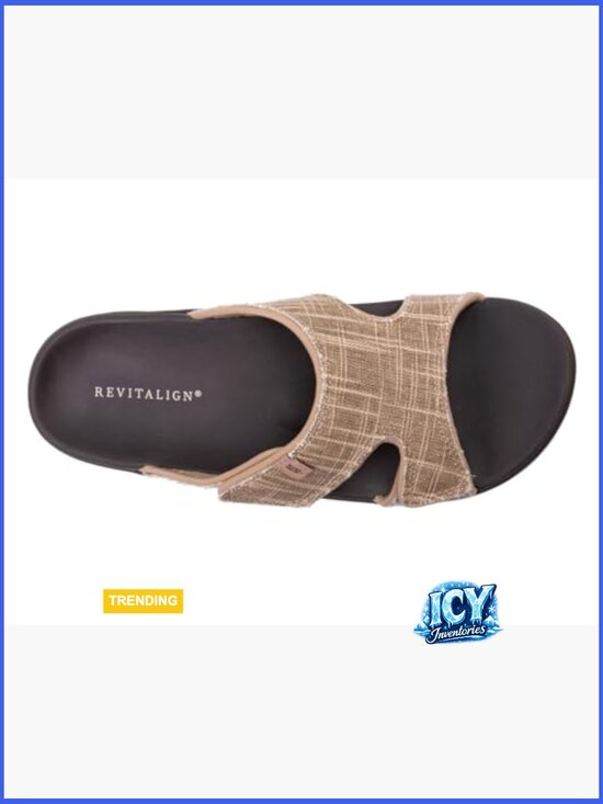 Canvas Slide Sandal Slip-On with Supportive Footbed main image 6